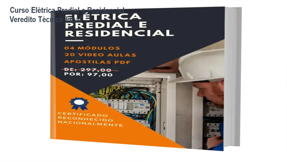 Estudante analisando diagramas técnicos do Curso de Elétrica Predial e Residencial