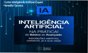 Interface do Curso Inteligência Artificial Expert com módulos de engenharia de prompt