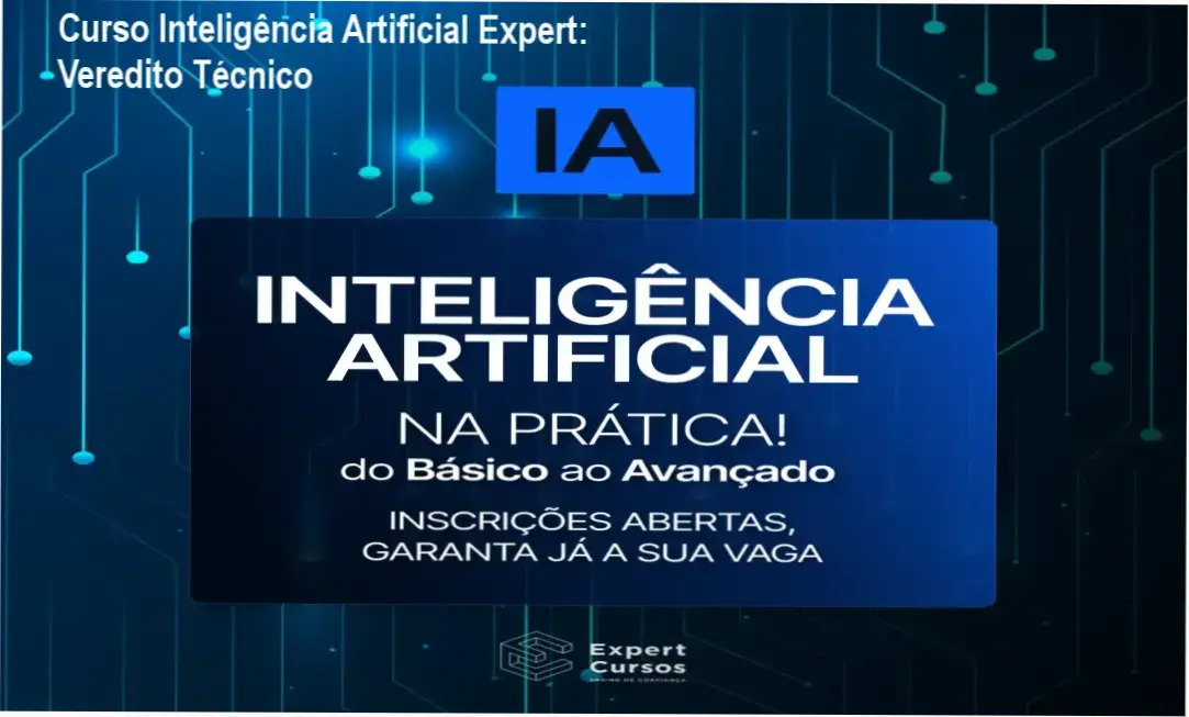 Interface do Curso Inteligência Artificial Expert com módulos de engenharia de prompt