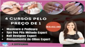 Curso Pedicure Sem Segredos Faby Cardoso bastidores e visão interna da plataforma