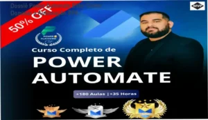 Interface do treinamento Power Automate Elite com foco em RPA e AI Builder do instrutor Pedro Paulo Ferreira
