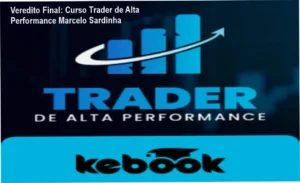 Interface do Curso Trader de Alta Performance de Marcelo Sardinha com foco em análise técnica e gestão de risco