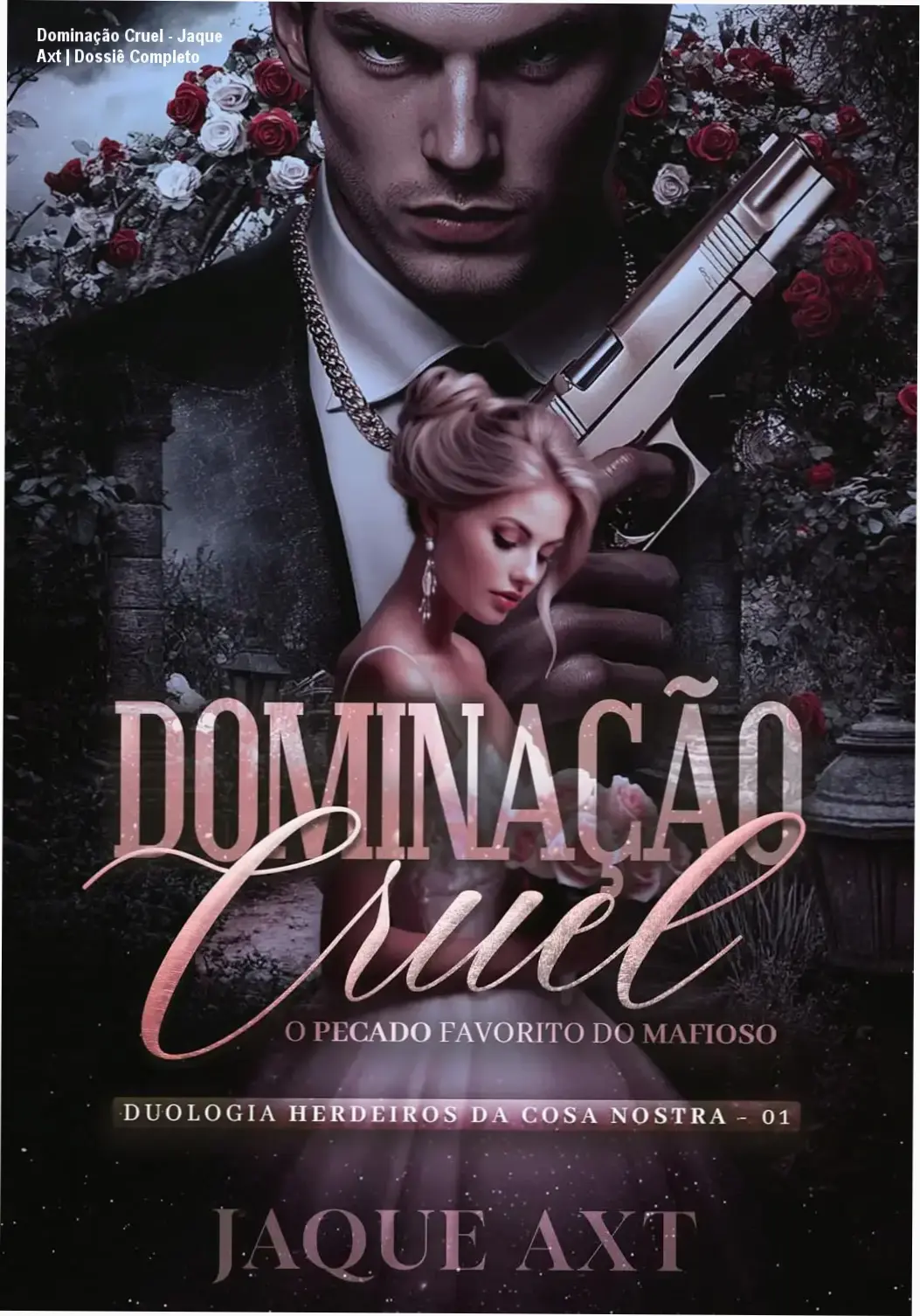 Capa do eBook Dominação Cruel de Jaque Axt, romance dark de máfia siciliana