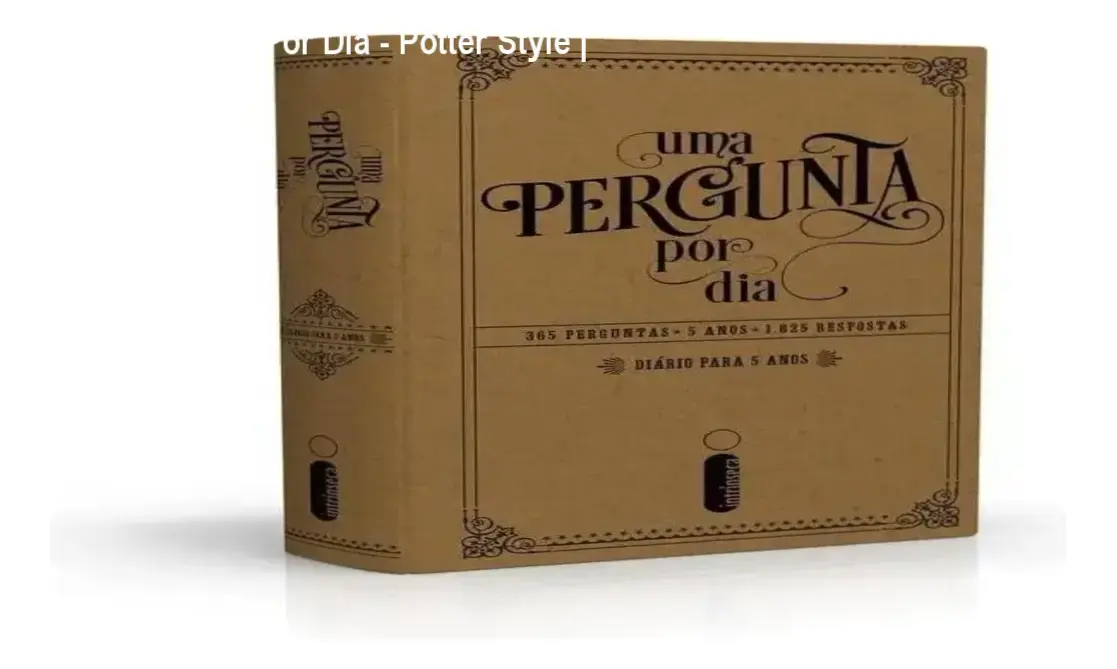 Livro Uma Pergunta Por Dia de Potter Style, edição de luxo com capa dura e detalhes dourados