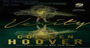 Capa do livro Verity de Colleen Hoover em ambiente de suspense psicológico
