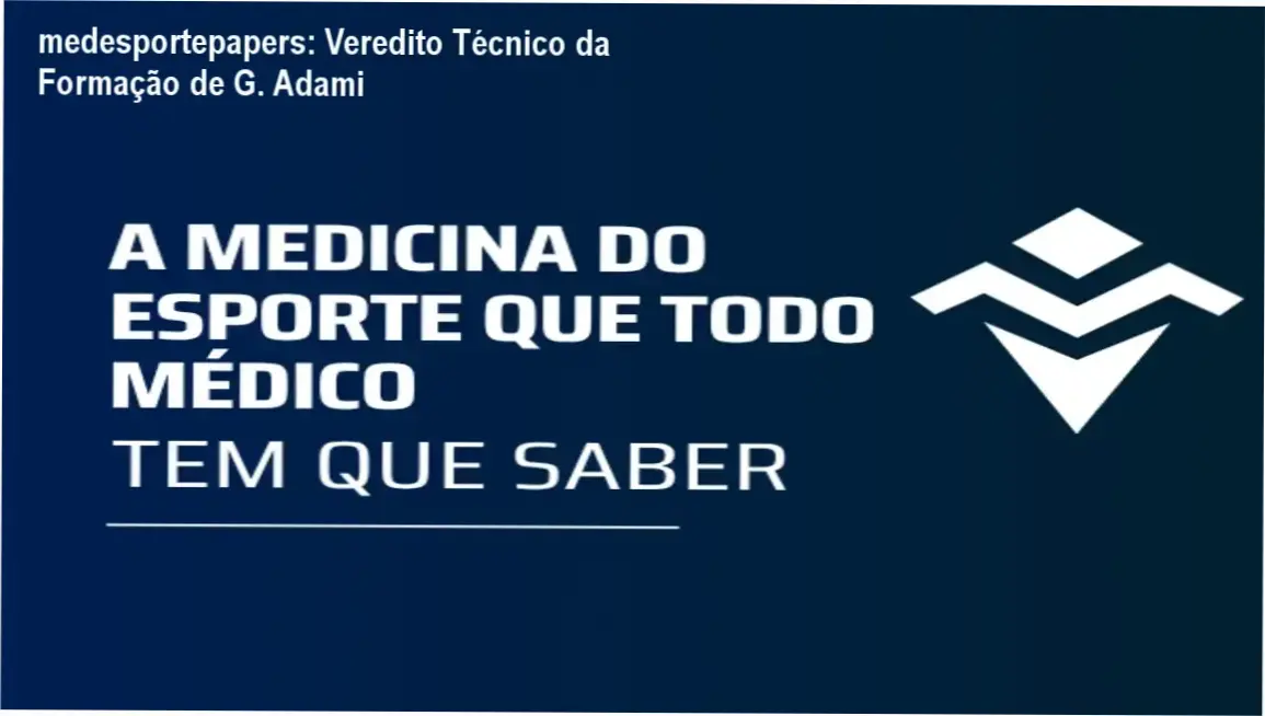 Interface da formação medesportepapers de medicina do esporte para médicos