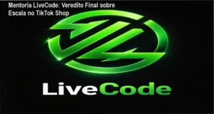 Interface de vendas do TikTok Shop aplicando a metodologia da Mentoria LiveCode