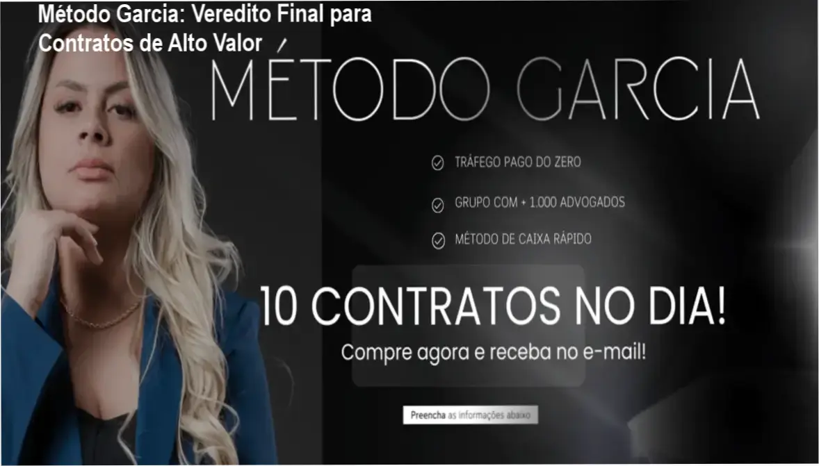 Método Garcia de Jéssica Garcia: visão interna da plataforma e funcionamento da captação