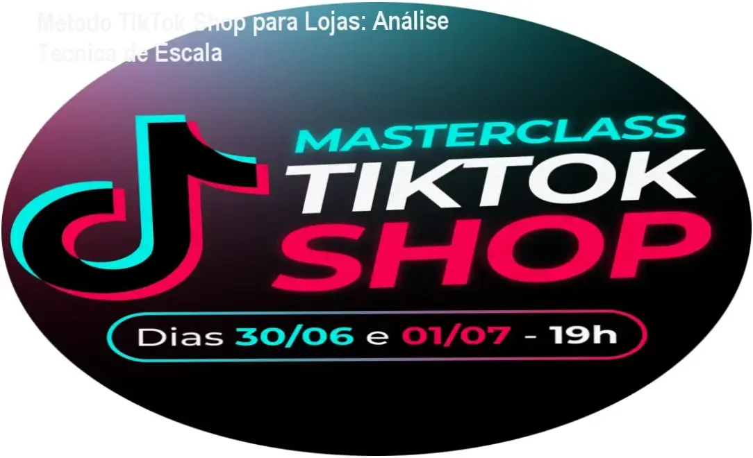 Interface estratégica do Método TikTok Shop para Lojas da Decola 2.0 focada em e-commerce de moda