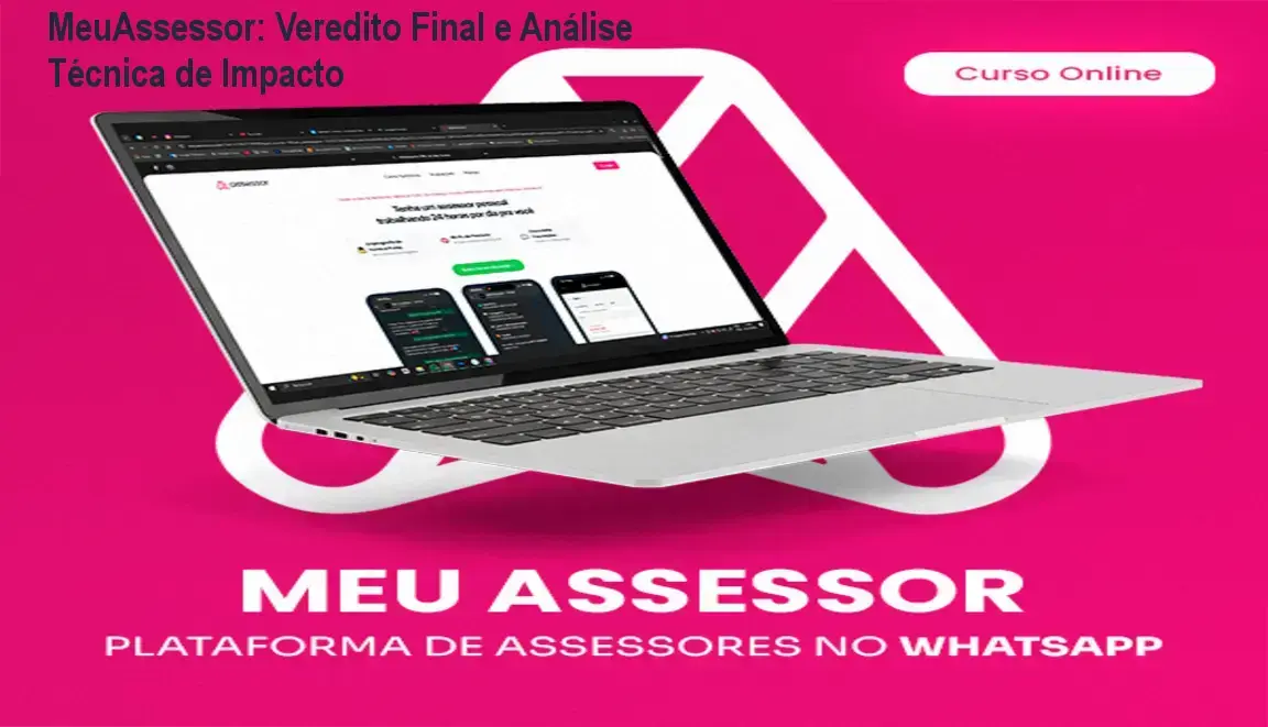 Interface do MeuAssessor demonstrando controle financeiro via WhatsApp com inteligência artificial