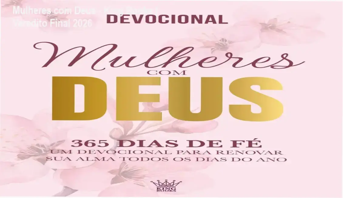 Capa do livro Mulheres com Deus 365 Dias de Fé, devocional cristão para mulheres
