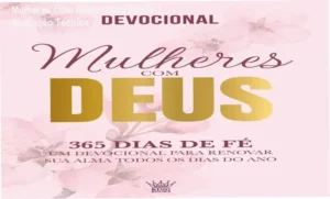 Livro Mulheres Com Deus devocional diário para mulheres com capa floral