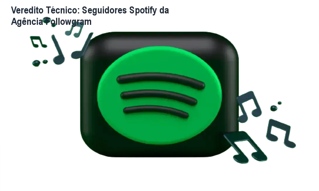 Interface de perfil do Spotify demonstrando crescimento de seguidores via Agência Followgram