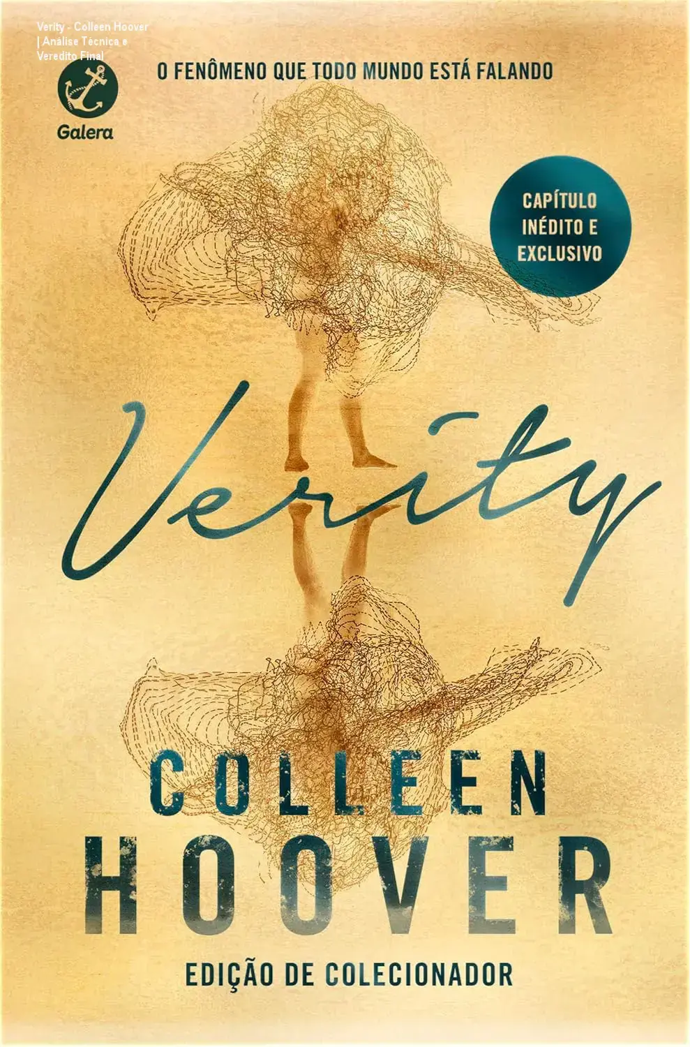 Livro Verity de Colleen Hoover Edição de Colecionador com capa dura e detalhes técnicos